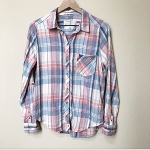Moving Sale! Abercrombie L plaid button down